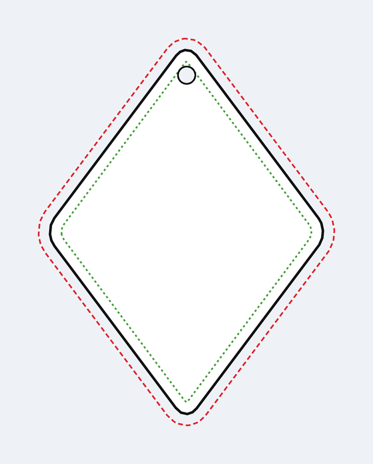 Diamond template
