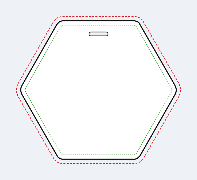 Hexagon template