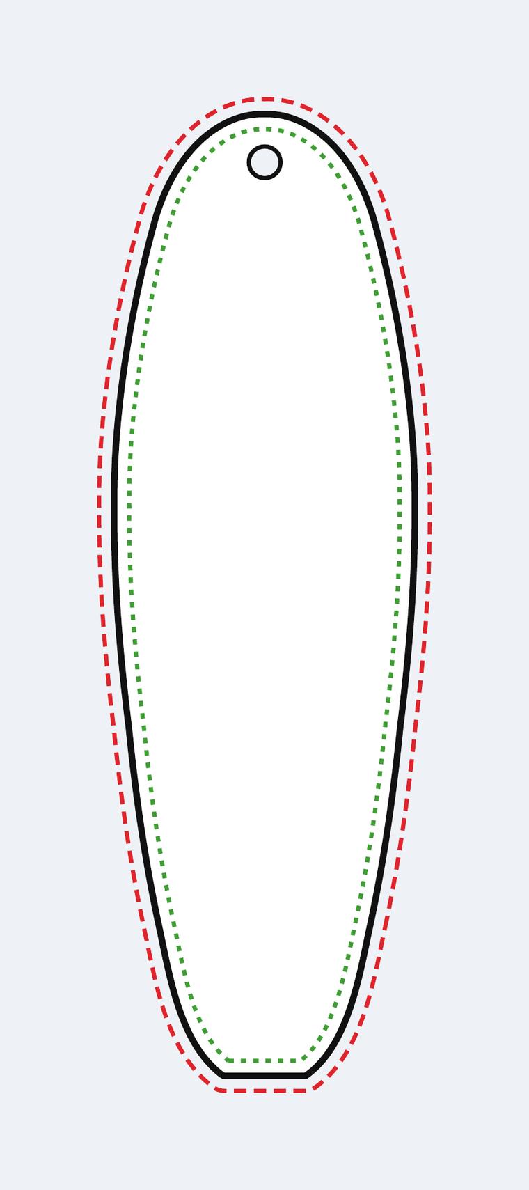 Surfboard template