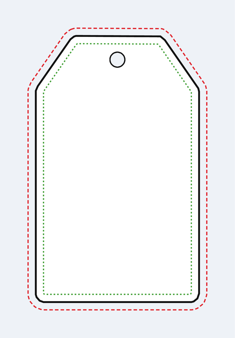 Tapered template