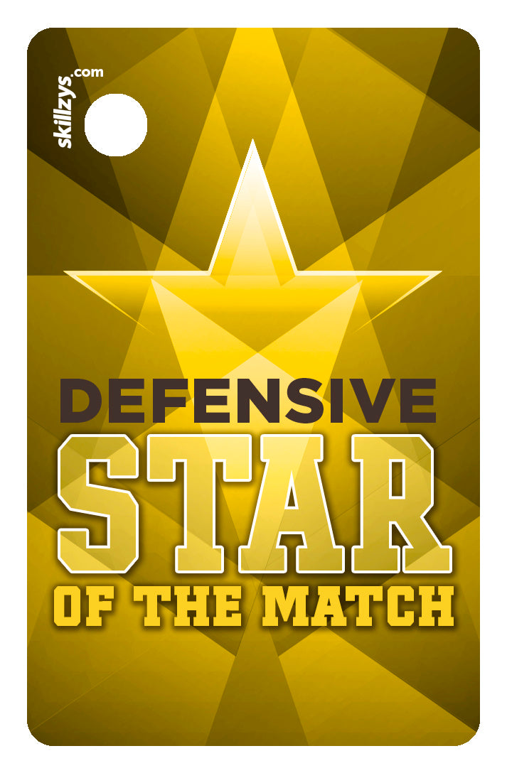 Defensive Star of the Match Soccer Game Award Skill Tag