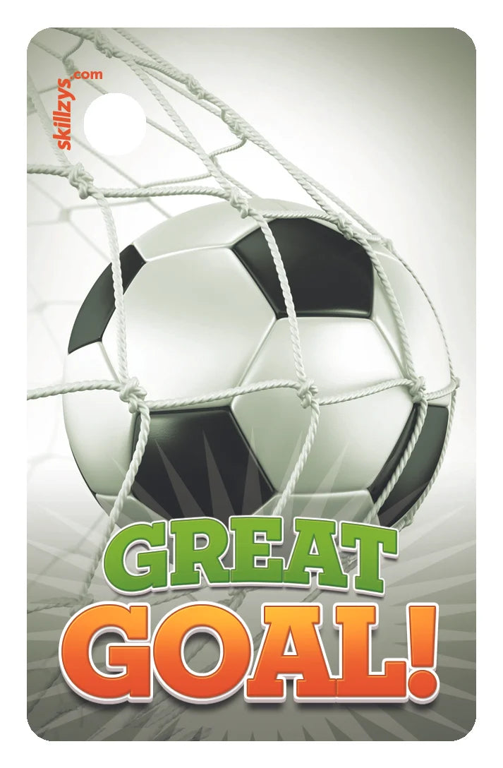Great Goal Soccer Game Award Skill Tag
