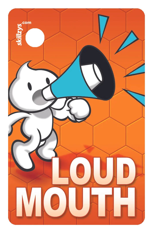 Loud Mouth Soccer Game Award Skill Tag