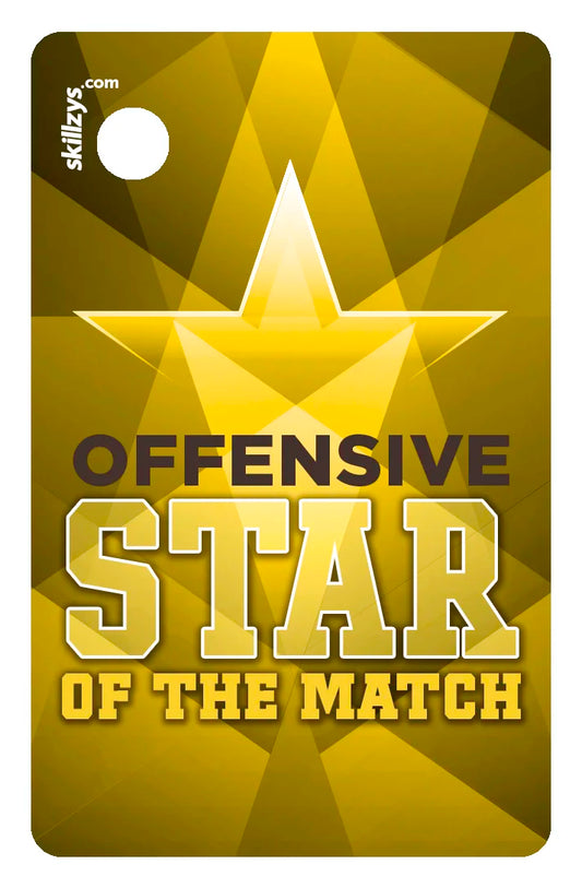 Offensive Star of the Match Soccer Game Award Skill Tag