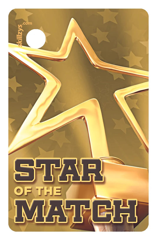 Star of the Match Soccer Game Award Skill Tag