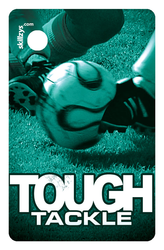 Tough Tackle Soccer Game Award Skill Tag