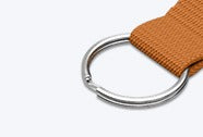 Lanyard with split ring attachment
