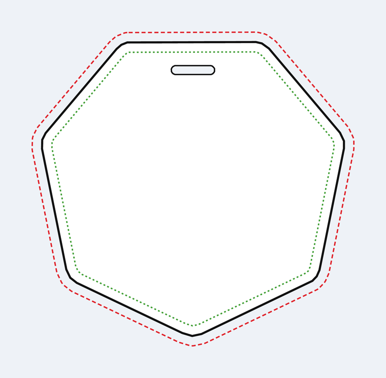 Heptagon template