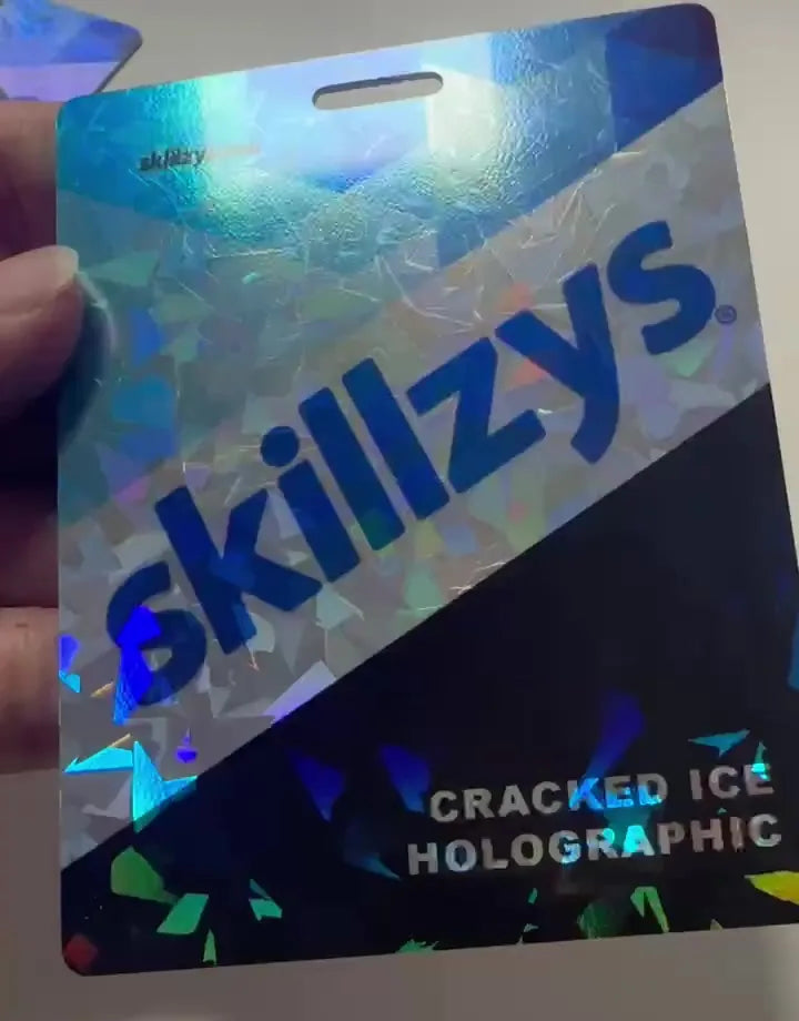 Cracked Ice Holographic tag sample