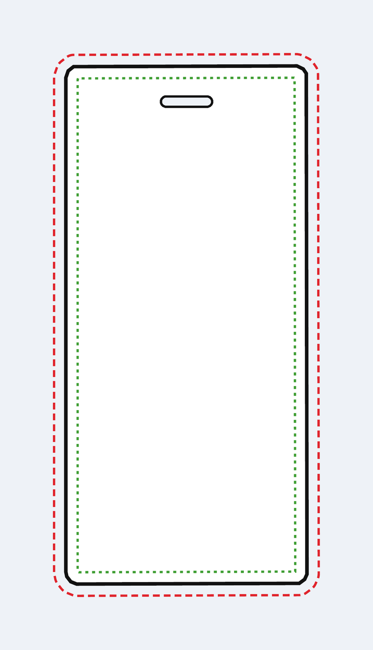 Tall Rectangle - Slot template